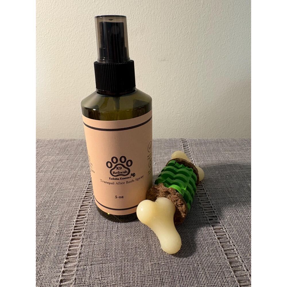 K9 Refresh After Bath Deodorizing Spray by Exfolia Essence offered in 5oz